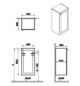 VitrA Bad Halbhochschrank Root Classic 42x36x85cm, 1 Tür, Türanschlag rechts, Korpus Graphit Matt