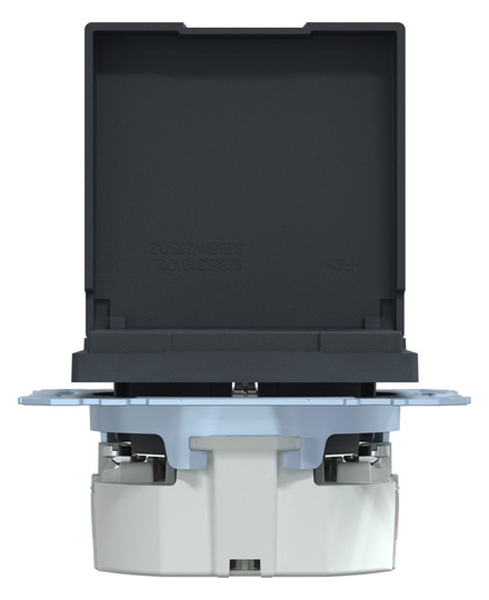 Steckdose 1f anth mt System M UP Klappd IP20