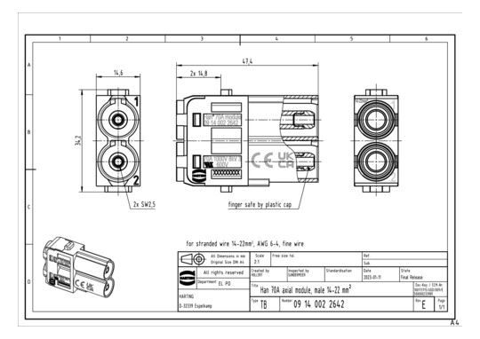 HART HAN 2MOD-M-AX 70A, 14-  09140022642 