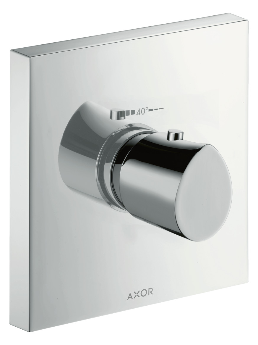 hansgrohe Fertigmontageset Axor Starck Organic HighFlow UP-Thermostat, chrom
