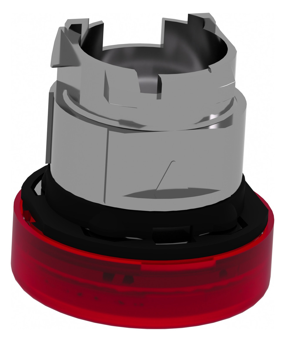 Leuchtmelder Front hoch rnd rt Ø22mm 1st Metall IP66