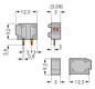 Printklemme 1f 1re or Serie 235 RM=5,08 Steckklemmanschluss/Lötanschluss