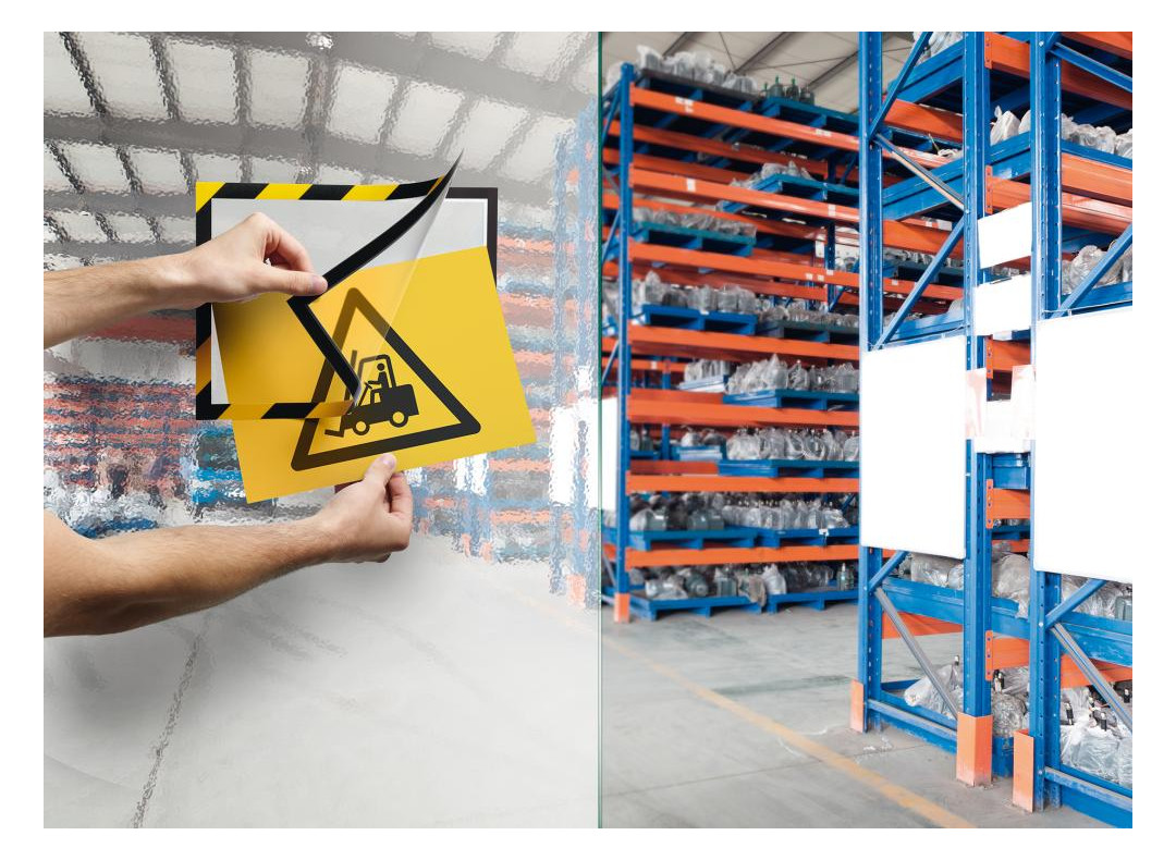 Bild Magnetrahmen SECURITY A4 DURAFRAME rot/w eiß - Durable-6