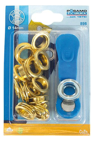 Bild Öse u. Sch. MS-vern. (SB) 14,0mm a 12 St ück - PÖSAMO-0