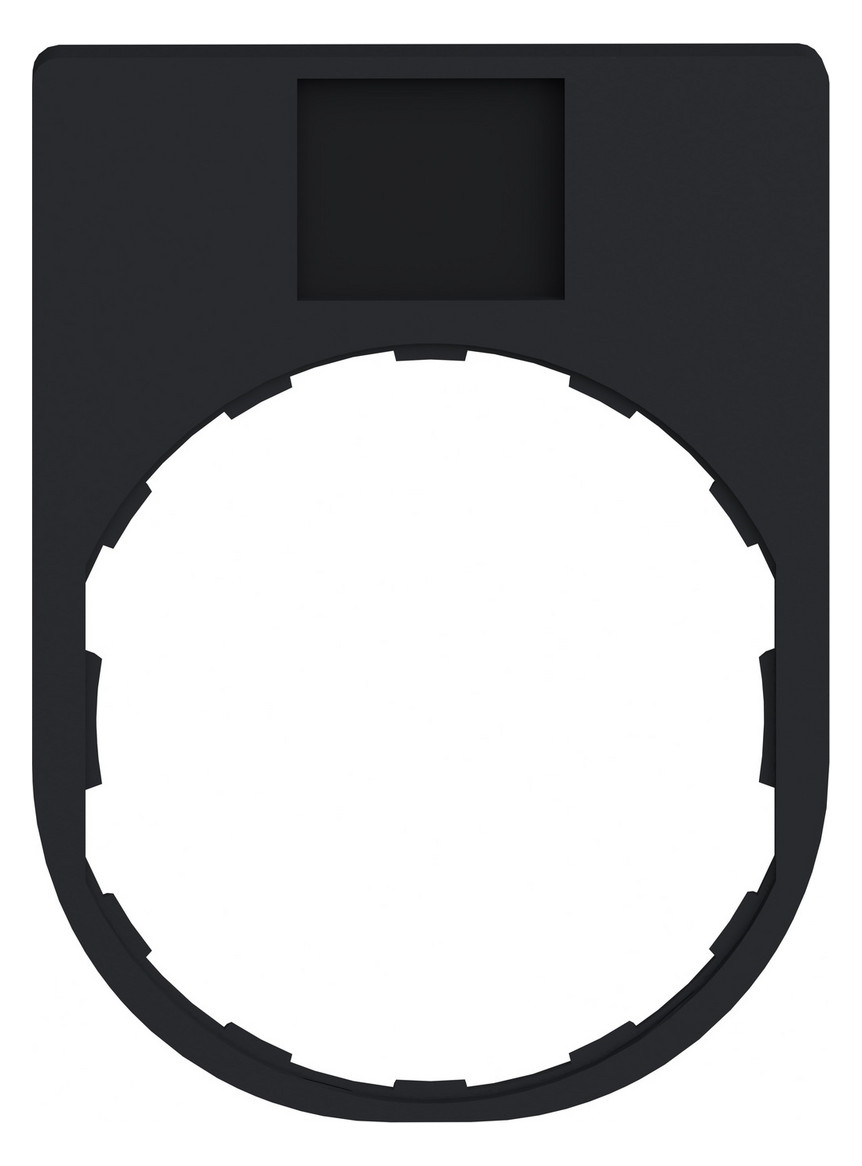 Bezeichnungsschild sw rechteck I 30x41mm Bez.Schild Symbol I