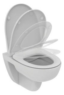 Ideal-Standard Wandtiefspül-WC-Paket i.life A ohne Spülrand, 36,5x54,5x33cm, weiß