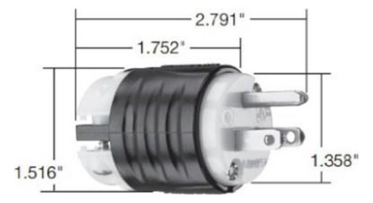 Bachmann USA-Stecker 2-polig   BM0022544 