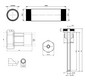 Deltamess Einbausatz G 2 AG x 200 mm, mit Distanzstück, für Splitwärmezähler