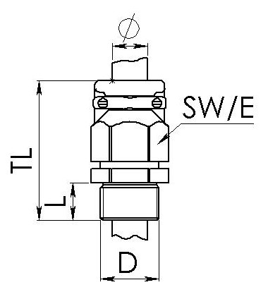 WISKA Kunststoffkabelverschr.   ESKVZ 25 