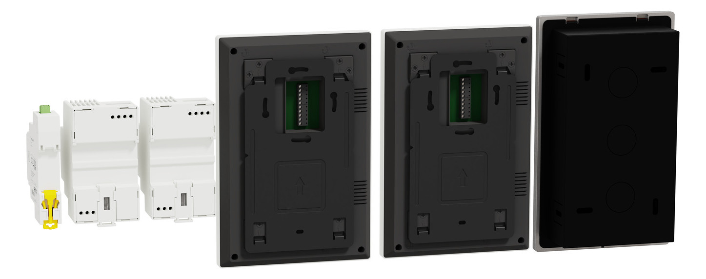 Video-Türsprechset 2Draht 2xTeiln UP/AP ws ws 1LS Unterputz/Aufputz