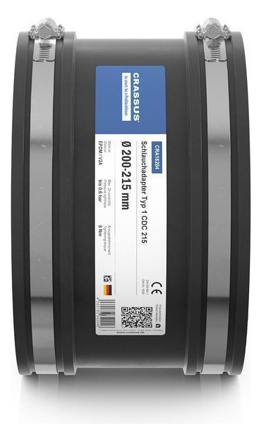 Crassus Schlauchadapter CDC 215, Typ 1, 200-215 mm, 0,6 bar