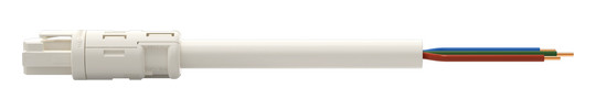 Systemverbindung 3p Serie 774 H05VV-F ws 2,5qmm 3x2,5qmm L8000mm Buchse fr.Ende