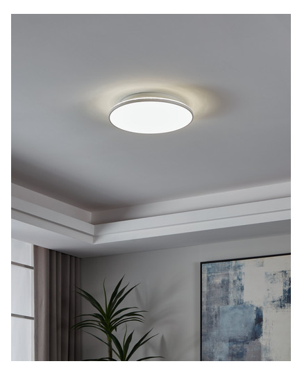 EGLO LED-Deckenleuchte D:380 Weiss 99726 