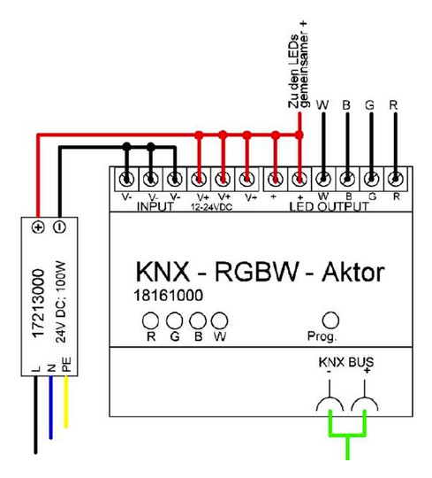 Dimmaktor KNX 24-240W REG 4Ausg