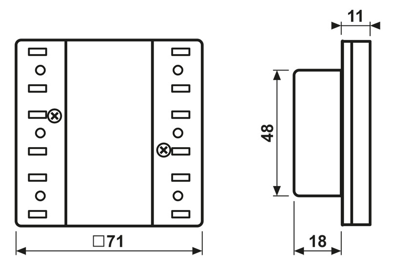 Tastsensor KNX UP mt 6pkt inkl.Ankoppl Mit Busankopplung m.LED-Anz