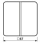 Wippe 1t Schalter CD ws glz