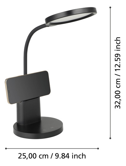 EGLO Tischleuchte BROLINI schwarz 900528 