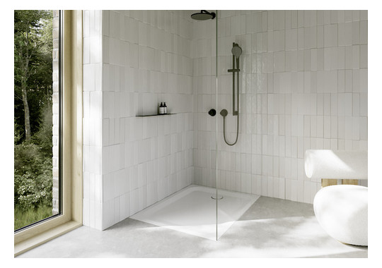 Duschwanne BetteUltra 8630 110x90x3,5cm, Antirutsch/Sense, weiß
