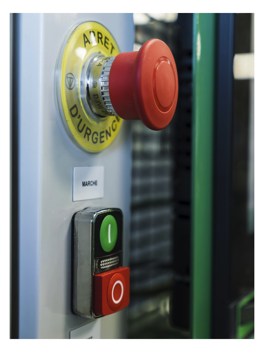 Drucktaster Front 1f sw Ø22,5mm rnd IP66 Tastend