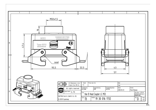 HART Han 16B-kg-QB-M32       19300161732 