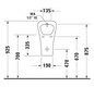 Duravit Absaug-Urinal DuraStyle 30x34cm, Zulauf von hinten, Rimless, ohne Fliege, weiß