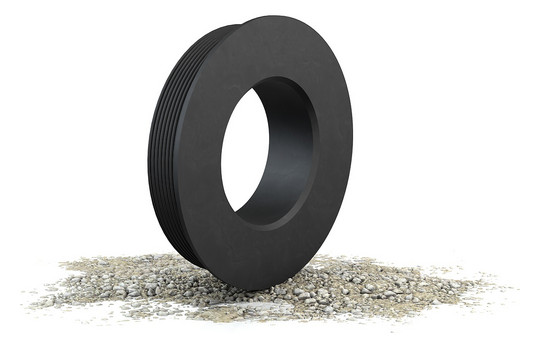 Crassus Gummiadapter CGA 45/40 mm, 0,5 bar