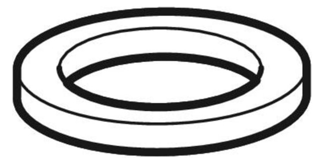 GE Flachdichtung 1/2" zu Geberit UR-Strg. mit elektron. Spülauslösung