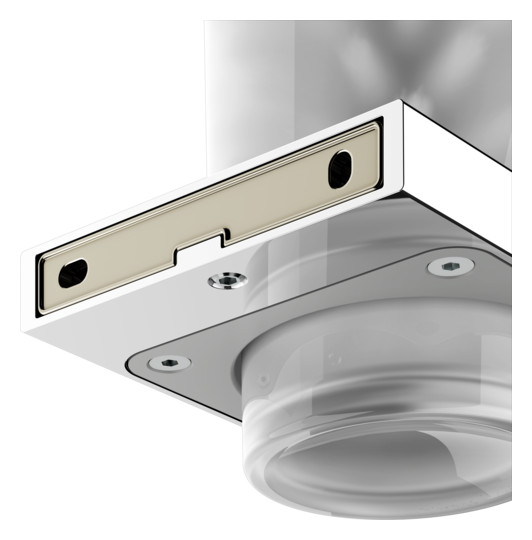 KEUCO Toilettenbürstengarnitur Edition 11 abnehmbares Glas, Echtkristall-Glas mattiert, verchromt