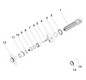Dornbracht Fertigmontageset Madison UP-Dreiwege-Umstellung, Drehumstellung, Rosette d= 60mm, platin