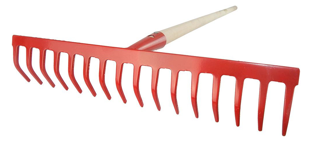 Bild Gartenrechen 16 Zinken mit Stiel - SHW-0