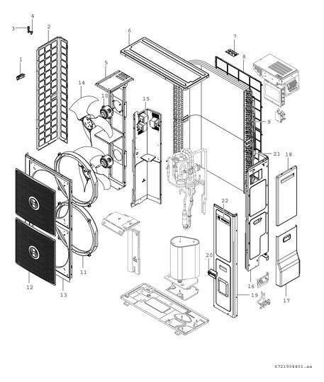 BOSCH Luft-Wasser-Wärmepumpe CS3400iAWS 10 OR-T 9,9 kW, Split-Ausführung
