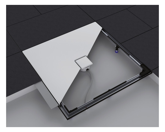 Kaldewei Einbau-System-Rahmen ESR 77,8 x 82,8 cm, bodeneben, für Duschwanne