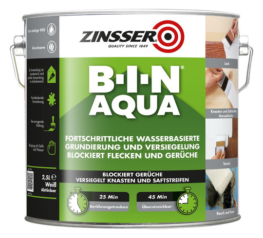 Zinsser-Grundierung B-I-N Aqua - 2,5l
