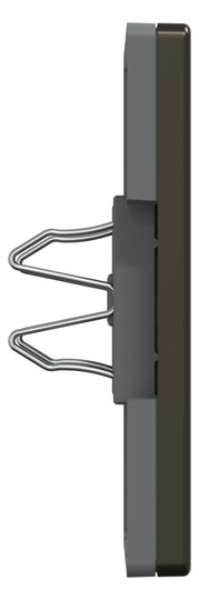 Zentralplatte Blindabd System Design mokka Schraubbef
