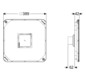 Kessel Abdeckung mit Ablauf DN 70, Multistop, befliesbar, steingrau
