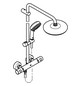 GROHE Duschsystem Tempesta Cosmopolitan 210 chrom, mit Aufputz-Thermostat, schwenkbarer Duscharm 39cm