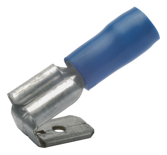 Flachsteckhülse Ms bl 1,5-2,5qmm teiliso fl_6,3x0,8mm fl 6,3x0,8mm