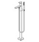 HANSA Fertigmontageset HANSASTELA Wannenarmatur bodenstehend, Zugumsteller, Ausladung 209mm, chrom