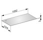KEUCO Abdeckplatte Edition 11 105,2 x 0,3 x 52,4 cm, Cashmere, Glas Cashmere satiniert, ESG Glas Unterseite lackiert