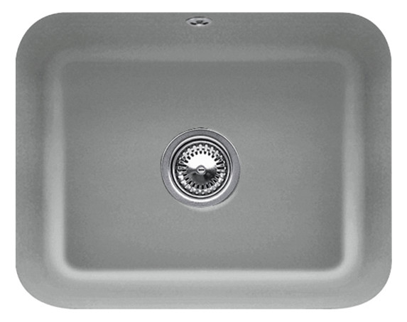 V&B Unterbauspüle Cisterna 60C mit Ablaufgarnitur, Excenterbetätigung, stone CeramicPlus