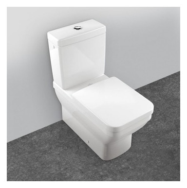 V&B WC-Sitz Architectura Scharniere Edelstahl, mit Quick-Release und Softclosing, weiß