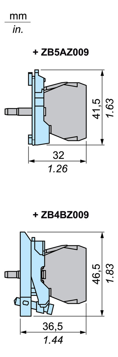 Lampenfassungsblock LED UC Frontbef ws 24V