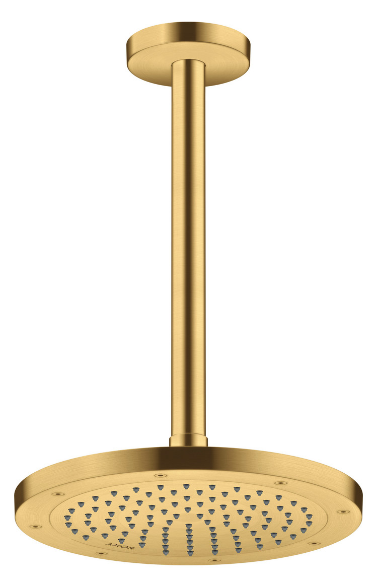 hansgrohe Deckenanschluss Axor 300mm, rund, brushed gold optic