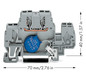 Bauelement-Reihenklemme Serie 870 1Etage 0,08-4qmm gr 20A APL_erf. Federzugans