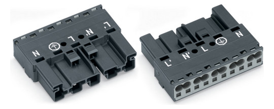Steckverbinder Gebäude 5p Serie 770 25A Federzug 400V 4qmm 3 N PE 1