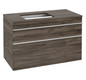 V&B Waschtisch-Unterschrank Venticello 95,7x60,6x50,2cm, Waschtisch links, Griff White, stone oak