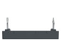 Zentralplatte USB 2f anth Klemmbef m.Aufdr