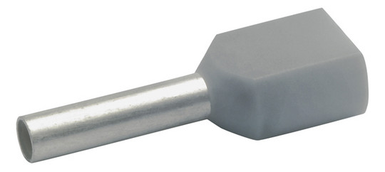ZW-Aderendhülse 0,75qmm 8mm isol PP gr Cu Polypropylen (PP) verzinnt