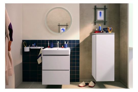 hansgrohe Waschtisch Xanuia Q 600x480mm, mit Hahnloch/Überlauf, weiß