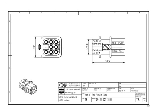HART Buchse 7-polig          09210073131 